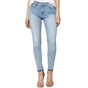 Sanctuary Saige Release Hem Destroyed Distressed Stretchy Edgy Skinny Denim Jean